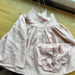 Noralee cross back dress with matching bloomers